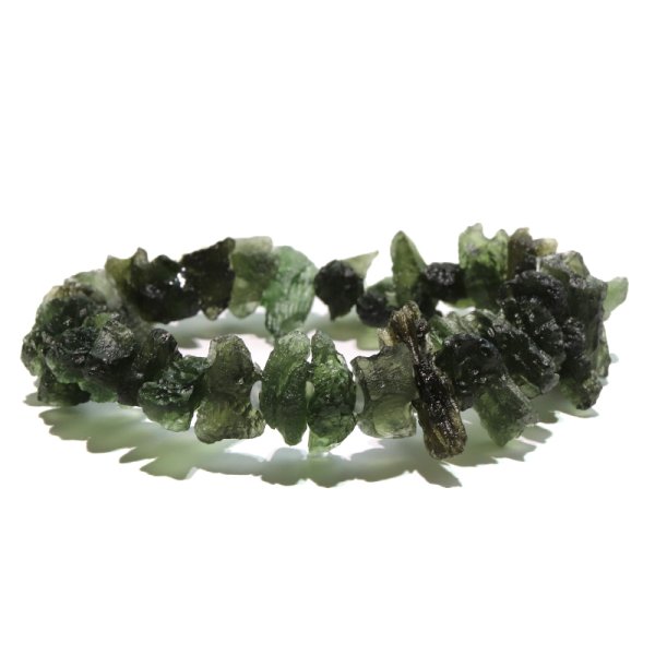 画像5: ブレス　モルダバイト＜チェコ産＞　原石　約4.2〜22.6ｍｍ　証明書付き　品番：18745