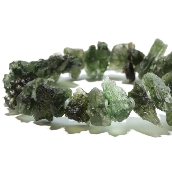 画像3: ブレス　モルダバイト＜チェコ産＞　原石　約4.2〜22.6ｍｍ　証明書付き　品番：18745