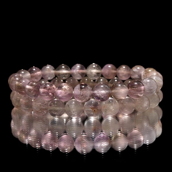 画像7: ブレス　モンドクォーツエレスチャル＜タンザニア産＞　淡い　丸　約8mm　日本製　品番：18770