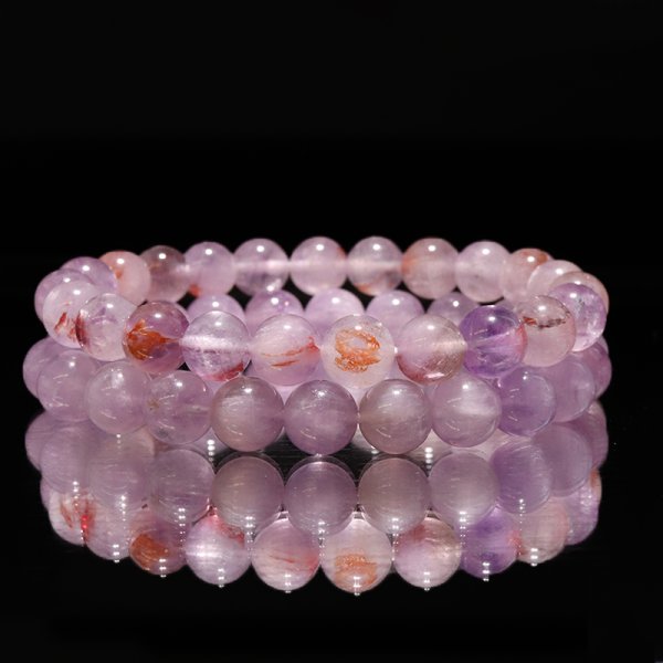 画像6: ブレス　モンドクォーツエレスチャル＜タンザニア産＞　ノーマル　丸　約8mm　日本製　品番：18771