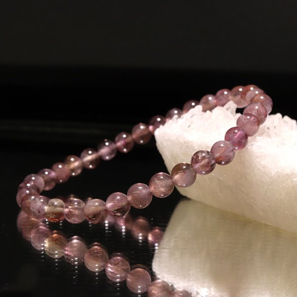 画像6: ブレス　モンドクォーツエレスチャル＜タンザニア産＞　ノーマル　丸　約5.5mm　日本製　品番：18774