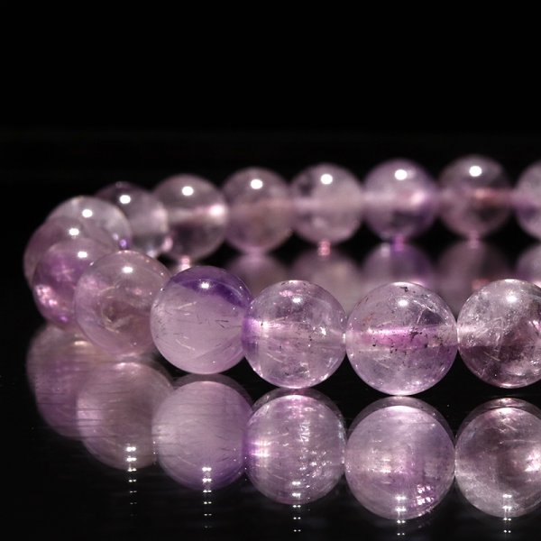 画像3: ブレス　モンドクォーツエレスチャル＜タンザニア産＞　ノーマル　丸　約8mm　日本製　品番：18771