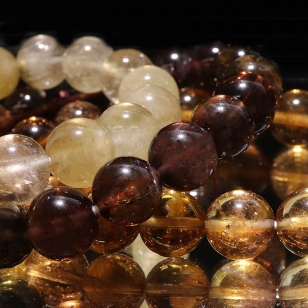 画像5: ブレス　モンドクォーツエレスチャル＜タンザニア産＞　AAAランク　イエロー系　丸　約11mm　日本製　品番：18767