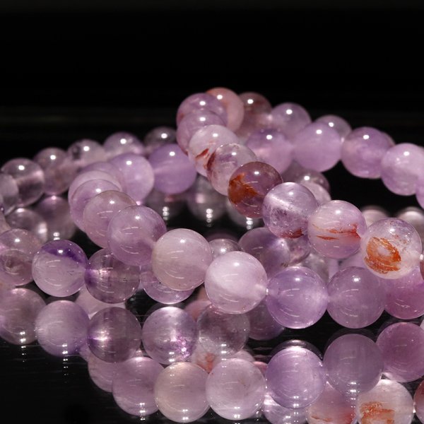 画像4: ブレス　モンドクォーツエレスチャル＜タンザニア産＞　ノーマル　丸　約8mm　日本製　品番：18771