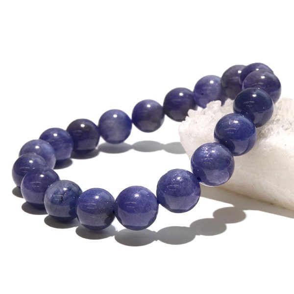 画像5: ブレス　タンザナイト＜タンザニア産＞　丸　約10mm　※ポイント対象外　品番：18792