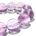 ブレス　ラベンダーアメジスト＜ブラジル産＞　丸　約15.5mm　品番：18800