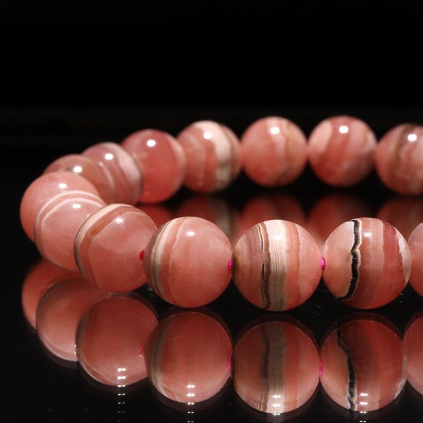 画像3: ブレス　縞インカローズ＜アルゼンチン産＞　丸　約9mm　品番：18867