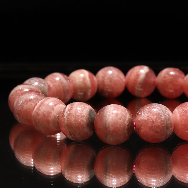 画像3: ブレス　縞インカローズ＜アルゼンチン産＞　丸　約10mm　品番：18865