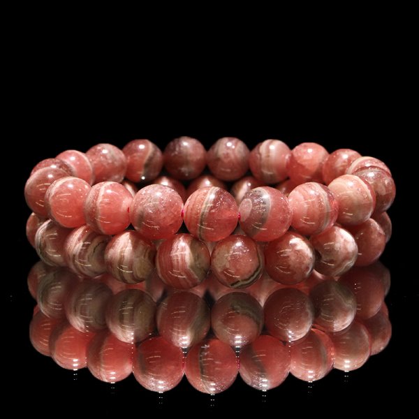 画像6: ブレス　縞インカローズ＜アルゼンチン産＞　丸　約10mm　品番：18865
