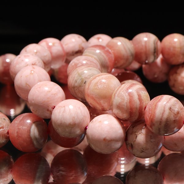 画像5: ブレス　縞インカローズ＜アルゼンチン産＞　丸　約11.5mm　品番：18863