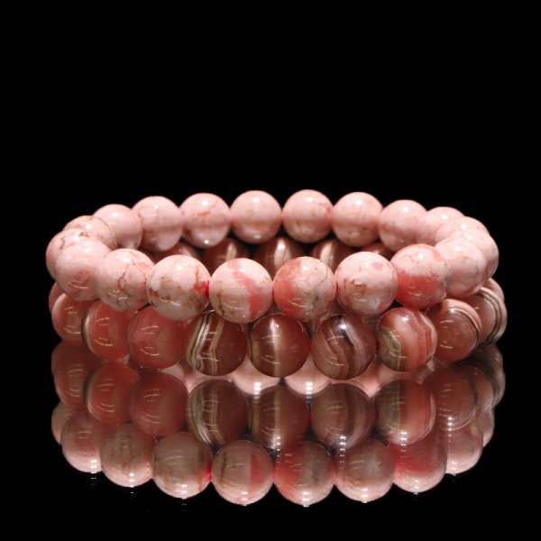 画像7: ブレス　縞インカローズ＜アルゼンチン産＞　丸　約9mm　品番：18867
