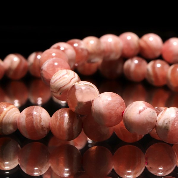 画像4: ブレス　縞インカローズ＜アルゼンチン産＞　丸　約6mm　品番：18872