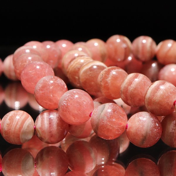 画像3: ブレス　縞インカローズ＜アルゼンチン産＞　丸　約8.5mm　品番：18868