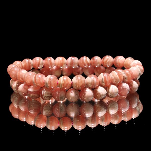画像7: ブレス　縞インカローズ＜アルゼンチン産＞　丸　約6mm　品番：18872