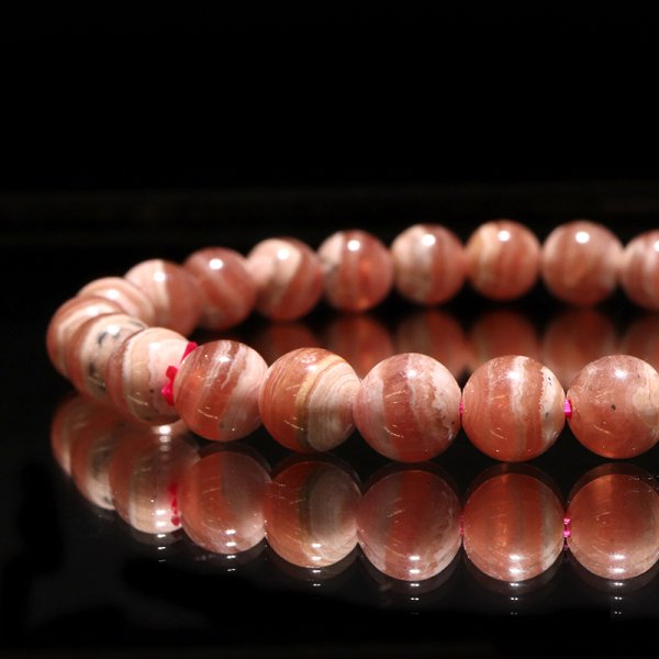 画像3: ブレス　縞インカローズ＜アルゼンチン産＞　丸　約6mm　品番：18872