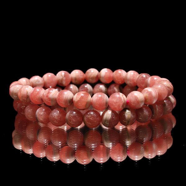 画像7: ブレス　縞インカローズ＜アルゼンチン産＞　丸　約7.5mm　品番：18869