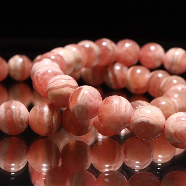 画像5: ブレス　縞インカローズ＜アルゼンチン産＞　丸　約6mm　品番：18872
