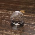 ペンダントトップ　水入り水晶　丸　約14.5ｍｍ　K18　ゴールド　品番：18874