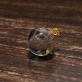 ペンダントトップ　水入り水晶　丸　約11〜12ｍｍ　K18　ゴールド　品番：18878