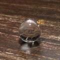 ペンダントトップ　水入り水晶　丸　約13ｍｍ　K18　ゴールド　品番：18875
