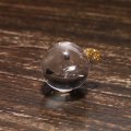 ペンダントトップ　水入り水晶　丸　約13ｍｍ　K18　ゴールド　品番：18876