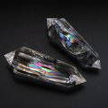 ヴォーゲルワンド　アイリスクォーツ　約5.5〜6.5cm×約1.4〜2cm　ブラジル産　フォーゲルワンド　両剣水晶　ダブルポイント　浄化アイテム　品番：18890