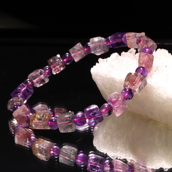 画像6: デザインブレス　スーパーセブン＜ブラジル産＞　丸約5mm　長方形約7〜10×約7〜9mm　品番：18900