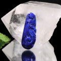 ペンダントトップ　インコ　ラピスラズリ　アフガニスタン産　穴あり　風水　品番：18904