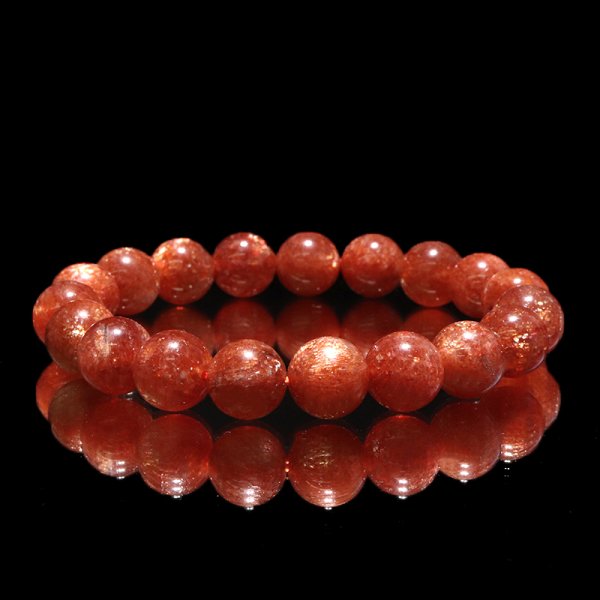 画像4: ブレス　サンストーン＜タンザニア産＞　丸　約14mm　品番：18926