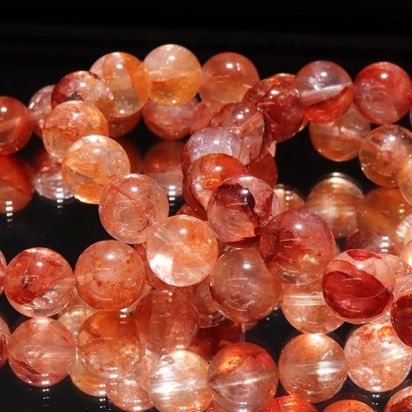 画像4: ブレス　レッドオーロラクォーツ＜マダガスカル産＞　丸　約12mm　品番：18937