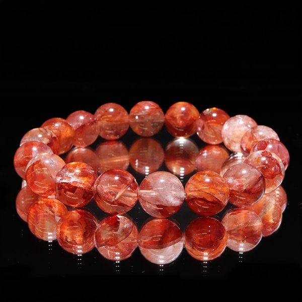 画像7: ブレス　レッドオーロラクォーツ＜マダガスカル産＞　丸　約12mm　品番：18937