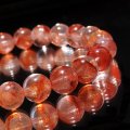ブレス　レッドオーロラクォーツ＜マダガスカル産＞　丸　約8mm　品番：18942