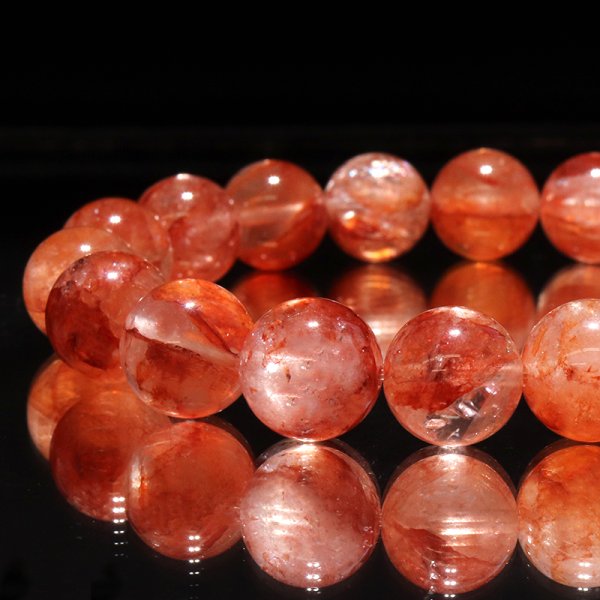 画像3: ブレス　レッドオーロラクォーツ＜マダガスカル産＞　丸　約12mm　品番：18937