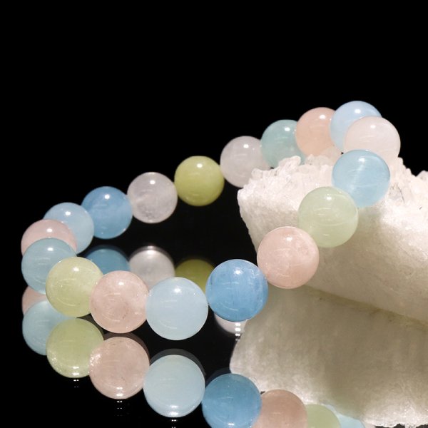 画像5: ブレス　MIXベリル＜ブラジル産＞　丸　約10.5mm　品番：18945