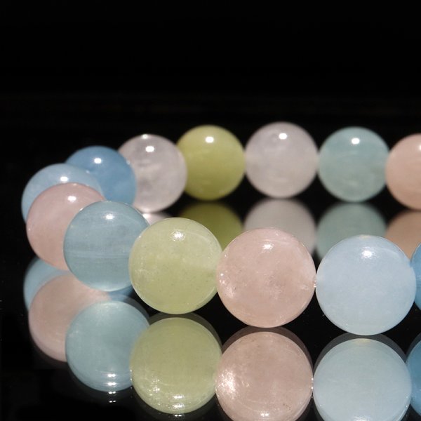 画像3: ブレス　MIXベリル＜ブラジル産＞　丸　約10.5mm　品番：18945