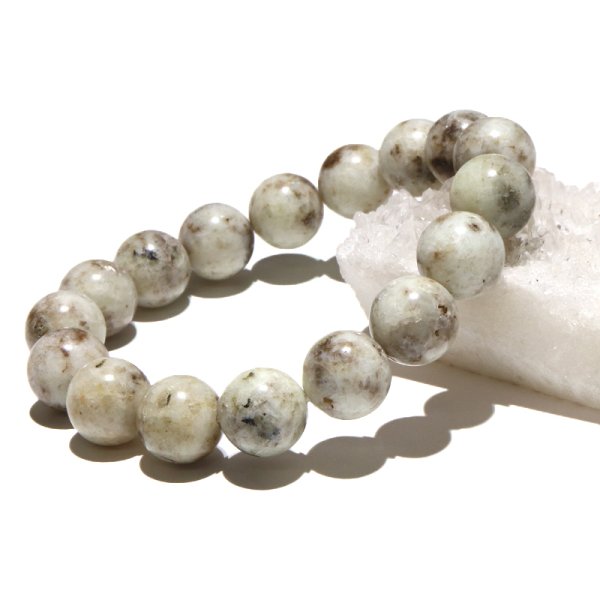 画像5: 【日本銘石】ブレス　杉石(スギライト)＜愛媛県＞　丸　約12mm　証明書付き　品番：18975