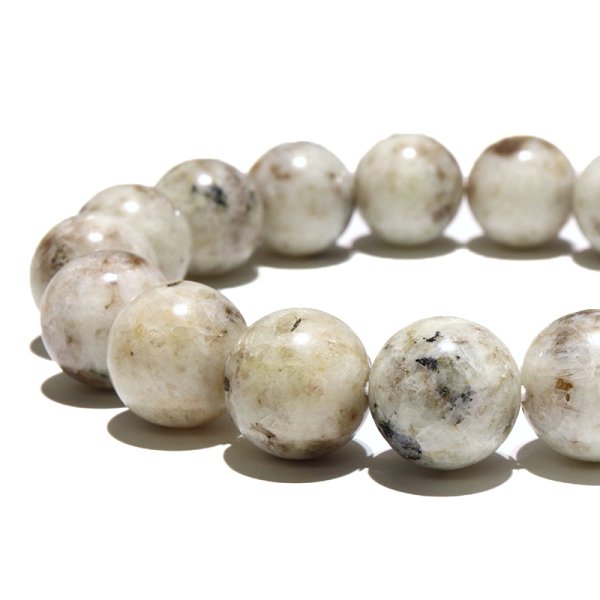 画像3: 【日本銘石】ブレス　杉石(スギライト)＜愛媛県＞　丸　約12mm　証明書付き　品番：18975