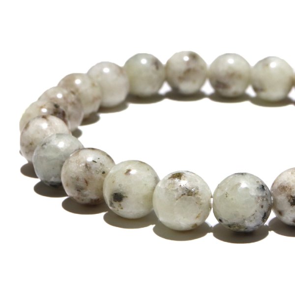画像3: 【日本銘石】ブレス　杉石(スギライト)＜愛媛県＞　丸　約8mm　証明書付き　品番：18977