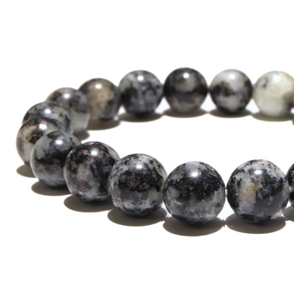 画像3: 【日本銘石】ブレス　杉石(スギライト)＜愛媛県＞　丸　約10mm　証明書付き　品番：18976