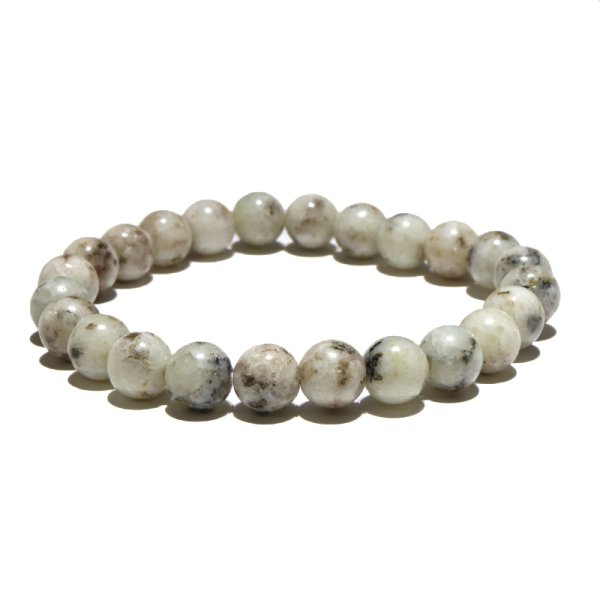 画像5: 【日本銘石】ブレス　杉石(スギライト)＜愛媛県＞　丸　約8mm　証明書付き　品番：18977