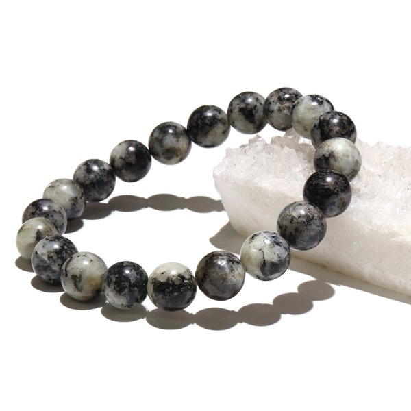 画像4: 【日本銘石】ブレス　杉石(スギライト)＜愛媛県＞　丸　約10mm　証明書付き　品番：18976