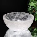 置物　水晶　小鉢　お椀　ブラジル産　クォーツ　品番：18990