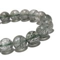 ブレス　グリーンルチル（アクチノライト）＜ブラジル産＞　丸　約10mm　品番：19035
