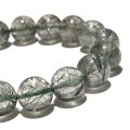 ブレス　グリーンルチル（アクチノライト）＜ブラジル産＞　丸　約11.5mm　品番：19032