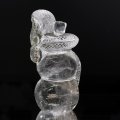 【一点物】置物　ガーデンクォーツ　蛇　ブラジル産　干支　巳　瓢箪　品番：19042