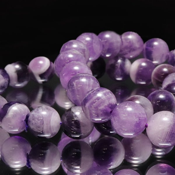 画像4: ブレス　シェブロンアメジスト＜ブラジル産＞　丸　約10mm　品番：19064