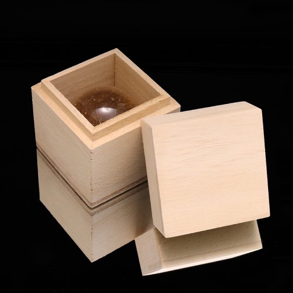 画像5: 【一点物】丸玉　ルチル入りマニハール水晶　インド　マニハール地方産　約33mm　桐箱入り　ヒマラヤ水晶　品番：19090