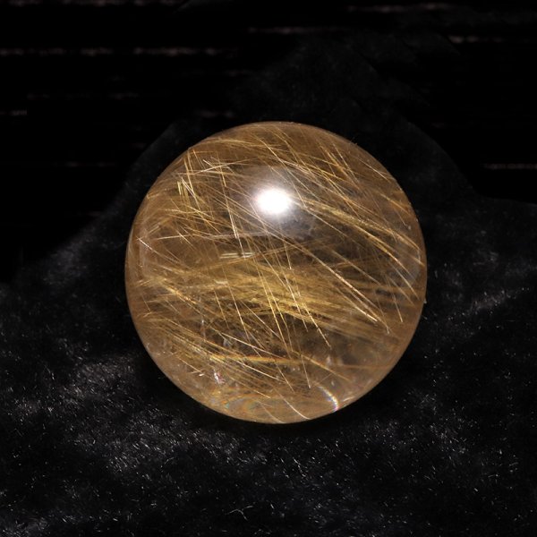 画像4: 【一点物】丸玉　ルチル入りマニハール水晶　インド　マニハール地方産　約26mm　桐箱入り　ヒマラヤ水晶　品番：19100