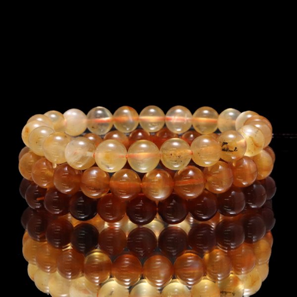 画像7: 【売切50%OFF（表示価格が割引後の金額）】ブレス　天然フェルドスパープラジオクレースムーンストーン＜チベット産＞　丸　約9.5mm　品番：17208