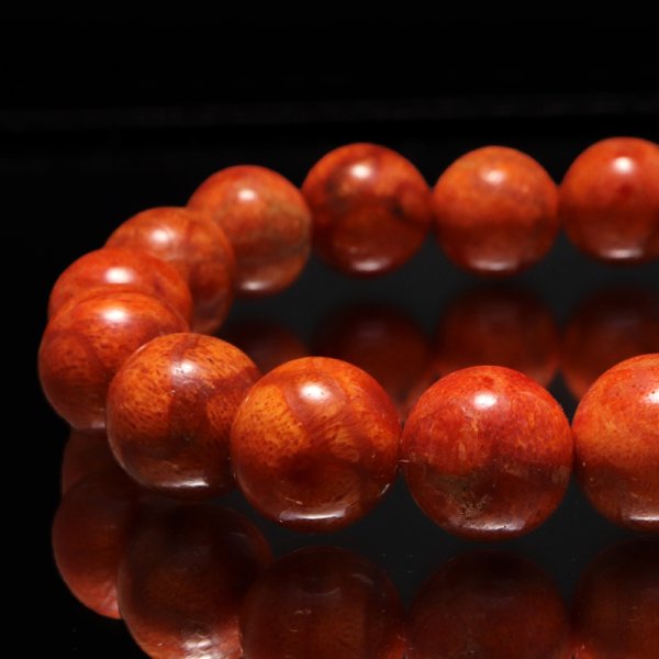 画像3: 【売切50%OFF（表示価格が割引後の金額）】ブレス　天然山サンゴ＜インドネシア産＞　Aランク　丸　約12mm　品番：19134